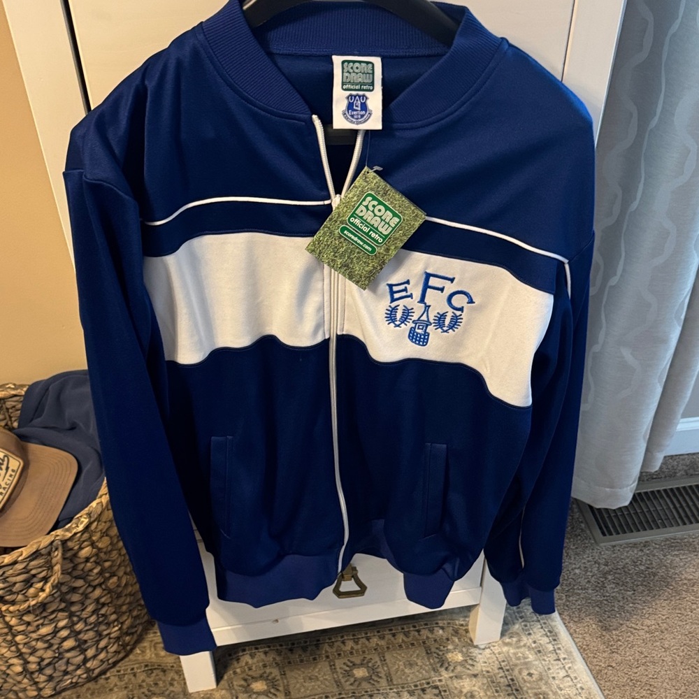 Blue and White EFC Track Jacket vintage